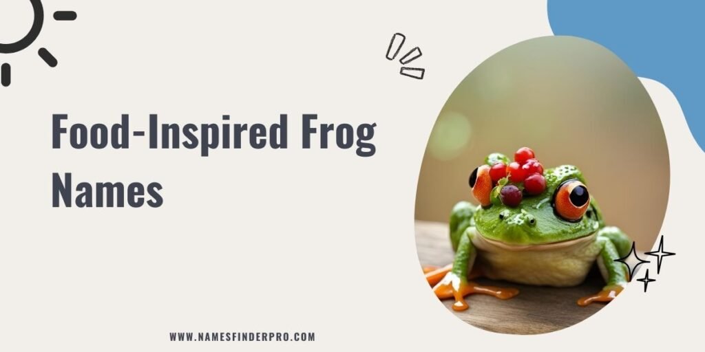 Food-Inspired Frog Names