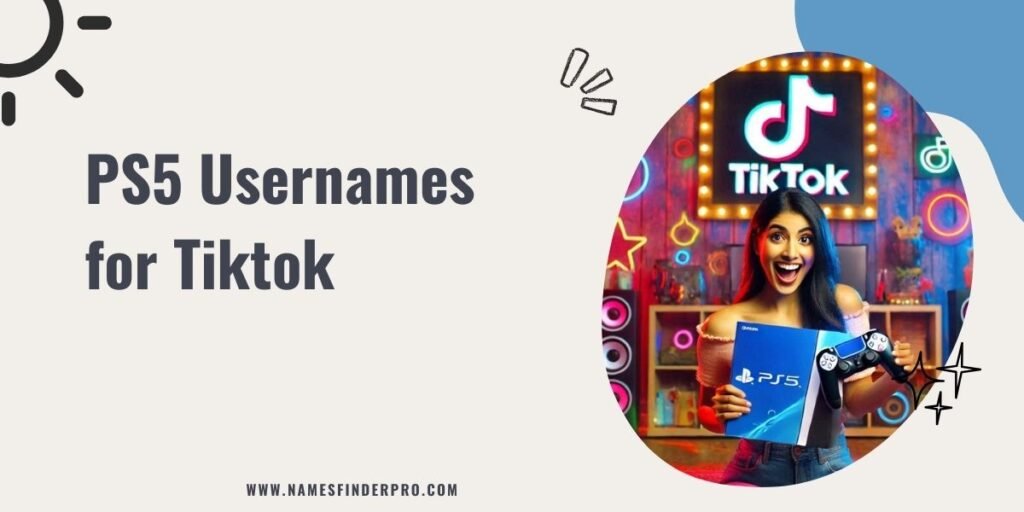 PS5 Usernames for Tiktok