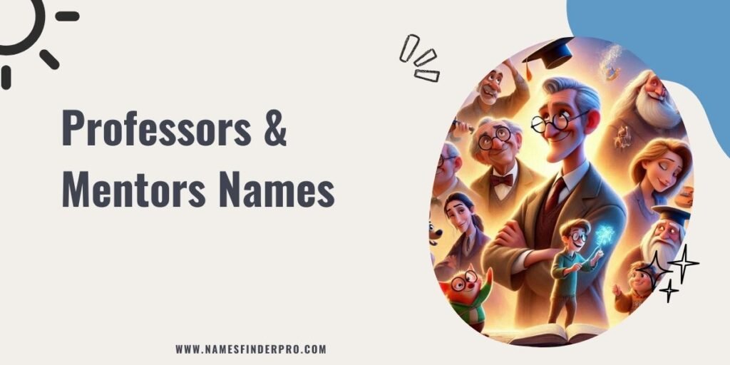 Professors & Mentors Names