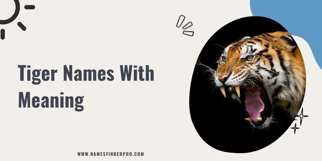 Tiger Names With Meaning