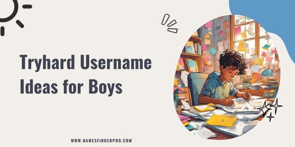 Tryhard Username Ideas for Boys