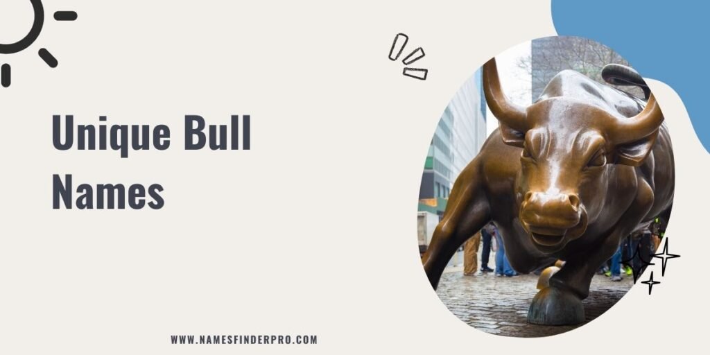 Unique Bull Names