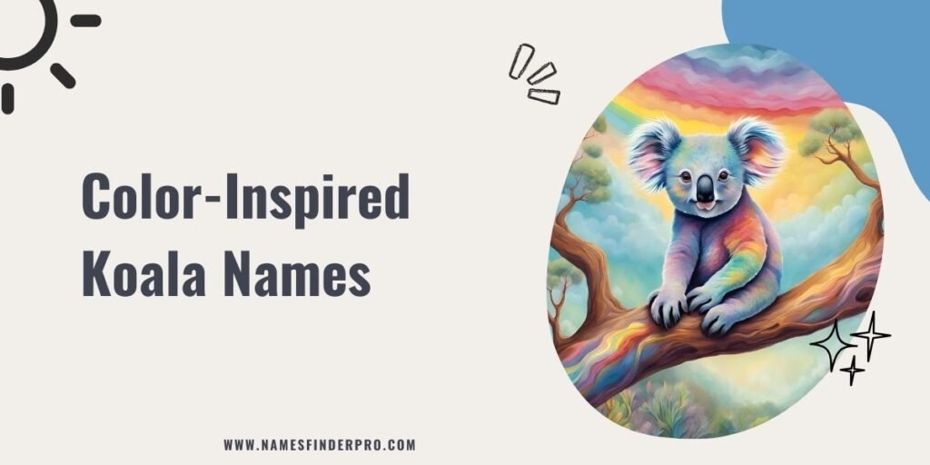 Color-Inspired Koala Names