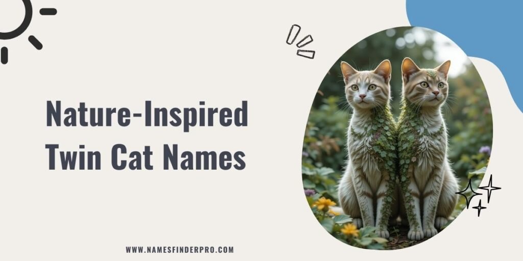 Nature-Inspired Twin Cat Names